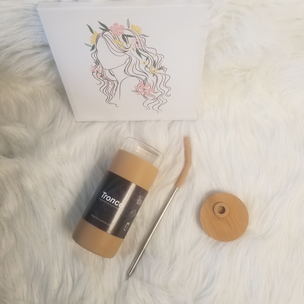 Cute brown glass tumbler